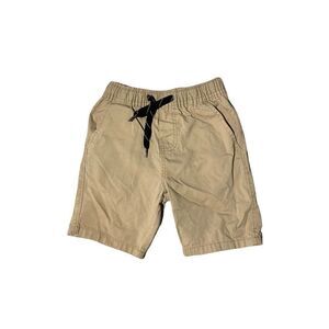 Canyon Club Boys Khaki Cotton Drawstring Slash Pockets Shorts Size Small